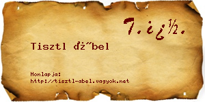 Tisztl Ábel névjegykártya